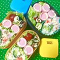 ふたごゆき's cooksnap of when they made お弁当に魚肉ソーセージのハム巻き.