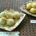 三びきの子ぶた's cooksnap of when they made 豆腐一丁と白玉粉でみたらし&きな粉だんご.