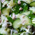 cyobindish's cooksnap of when they made 新玉ねぎときゅうりとパクチーのサラダ.
