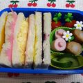 ♪あっちょあっちょ♪'s cooksnap of when they made 簡単♡細い魚肉ソーセージで可愛くキャラ弁.