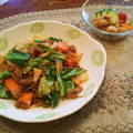 ♡あずきな♡'s cooksnap of when they made ぱぱっと簡単！鶏ももと野菜のピリ辛炒め.