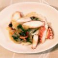 かにゃたろう's cooksnap of when they made ビールのおつまみ❤️タコと大葉の炒め物.