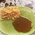 手納豆's cooksnap of when they made やみつきになる青汁と牛乳の冷たいデザート.