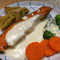 としかずぷ's cooksnap of when they made 鮭のムニエル♪簡単クリームソース.