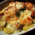 ひーころっ's cooksnap of when they made 鶏もも肉とじゃがいものグリル.