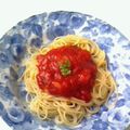 メリッサ＊'s cooksnap of when they made 【簡単レシピ】生トマトソースパスタ.