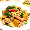 デークス's cooksnap of when they made 豚肉かぼちゃピーマンの☆ピリ辛マヨ炒め★.