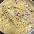 ラブゆな's cooksnap of when they made お家のカルボナーラ 生クリーム無し.