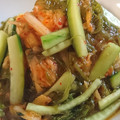 柊さくら's cooksnap of when they made きゅうりとキムチとめかぶ乗せ冷奴.