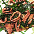 とむ子。's cooksnap of when they made イカとニラのマヨネーズ醤油炒め.