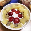 ☆あいちゃん's cooksnap of when they made キウイさくらんぼヨーグルト.