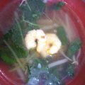 パパの手料理☆'s cooksnap of when they made 海老と三つ葉の春雨スープ＊.