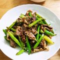 tomatoast's cooksnap of when they made 豚こまとアスパラのオイスターソース炒め.