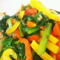 hiroko05's cooksnap of when they made ほうれん草とパプリカのおかか和え.