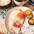 lucey☆girl's cooksnap of when they made 少し半熟♪ベーコンエッグ.