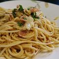 kiｰki's cooksnap of when they made ベーコンツナマヨパスタ.