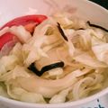 ピチョミ's cooksnap of when they made キャベツと新玉ねぎの塩こんぶサラダ♡.