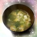 K0A9O0R8U♪'s cooksnap of when they made レタスと豆腐と卵のお吸い物.
