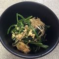 Bau109's cooksnap of when they made 父が認めた！ほうれん草と卵のなめたけ和え.