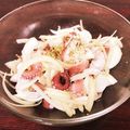 ❁Abake❁'s cooksnap of when they made ☺たこと玉ねぎのタバスコレモンマリネ☺.