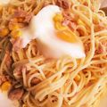noburi_'s cooksnap of when they made 即席☆ツナ缶で☆温玉のせ冷製パスタ☆.