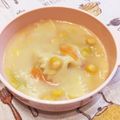 LuckyBerry's cooksnap of when they made わける派　白菜とコーンのマカロニシチュー.
