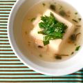 ふたごゆき's cooksnap of when they made 松茸のお吸い物で☆冷やし餡かけ玉子豆腐.