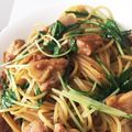 candyｔｏｙ's cooksnap of when they made 鶏と水菜のわさび風味パスタ.