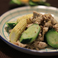 ぽっぽぺぺ's cooksnap of when they made きゅうりの風変り炒め（塩麹・粒マスタード.