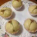 西崎のアオゾラカフェ's cooksnap of when they made ひな祭りに♪春らしい桜蒸しパン★餡入り.