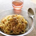 3life's cooksnap of when they made 【龍愛】ツナと大葉のあっさりパスタ.