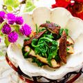 makichihua's cooksnap of when they made 春菊と焼き椎茸の辛子ポン酢和え.