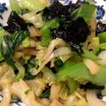 Jeane's cooksnap of when they made 白菜とチンゲン菜の磯和え.