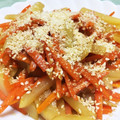 TomokoL's cooksnap of when they made じゃがいも と にんじん の きんぴら.