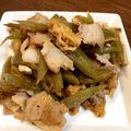 jinchoge's cooksnap of when they made フキと豚肉の炒め物.