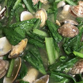 NHR★'s cooksnap of when they made 豆腐とつまみ菜のあさり餡煮.