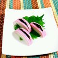 SP♪'s cooksnap of when they made かまぼこのワサビ海苔.