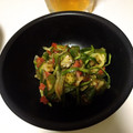 クック2T0Q5D☆'s cooksnap of when they made あっさり1品♪エノキとキュウリの梅和え.