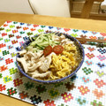 komutatata's cooksnap of when they made 蒸し鶏の冷やし中華風ラーメン.