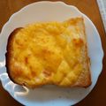 ぐつきち's cooksnap of when they made 高カロリー注意⚠簡単チーズエッグトースト.