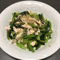 marimottin's cooksnap of when they made 小松菜とささ身のさっぱりナムル♡.