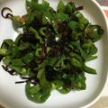 jungcim's cooksnap of when they made レンジで超簡単！ピーマンと塩昆布の和え物.