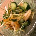 zipnzippy's cooksnap of when they made 簡単副菜☆キムチと水菜とキュウリのサラダ.