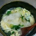 myとんすけ's cooksnap of when they made とろりん♪つるりん♫ワンタンスープ.