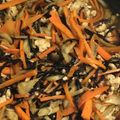お料理苦手頑張れ自分's cooksnap of when they made ♡鶏ごぼうとひじきのまぜごはん♡.