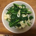 ふふふふふぅ～'s cooksnap of when they made 春菊と油揚げのごま油香るお浸し♡.
