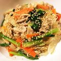 モケ缶's cooksnap of when they made 漬け込んで炒めるだけ！簡単チャプチェ★.
