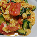 パパ＆ママ's cooksnap of when they made きゅうりとトマトの卵炒め.