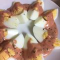 とよすみもも♪'s cooksnap of when they made ゆで卵のオーロラソース.