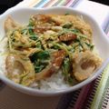 オイゼビウス's cooksnap of when they made ちくわとみず菜の卵とじ.